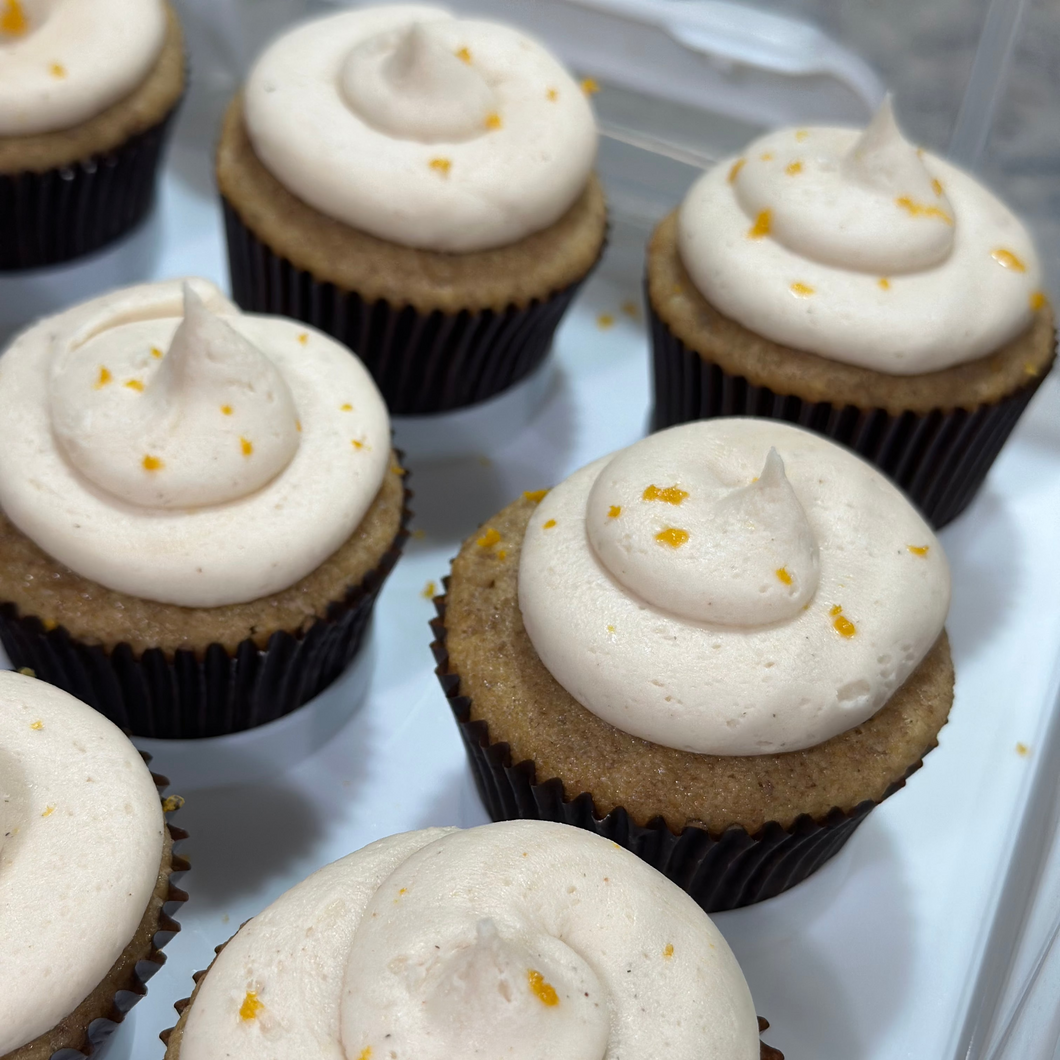 Pecan Orange, Spiced Vanilla Frosting